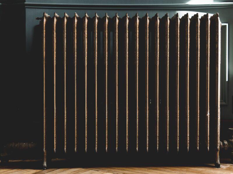 cast iron hot water radiator to be inspected before the home is purchased